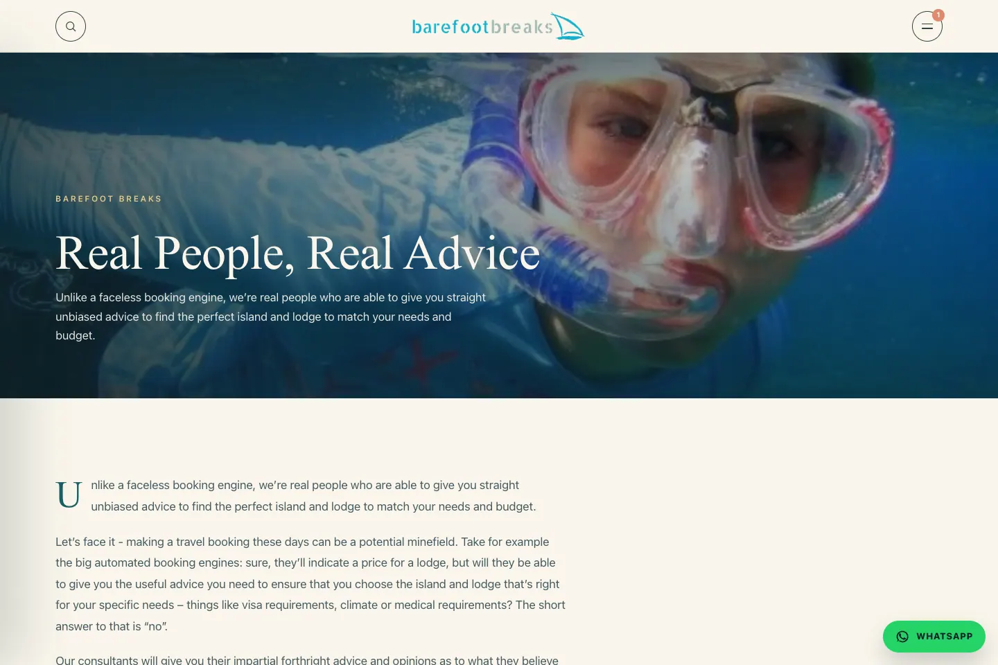 Barefoot Breaks Google reviews page